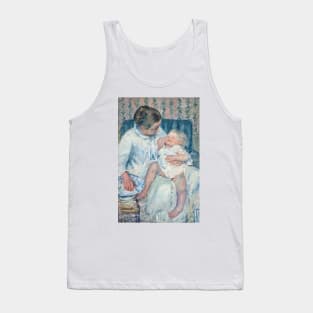 Mother About to Wash Her Sleepy Child by Mary Cassatt Tank Top